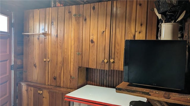 6051 Elsie Rd, Stone Lake, WI 54876 - detailed view of wood walls