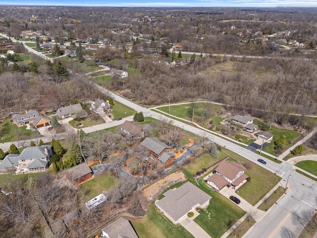 drone / aerial view featuring a residential view