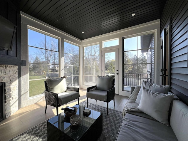 3156 Breeze Dr, Sun Prairie, WI 53590 - sunroom / solarium with an outdoor living space