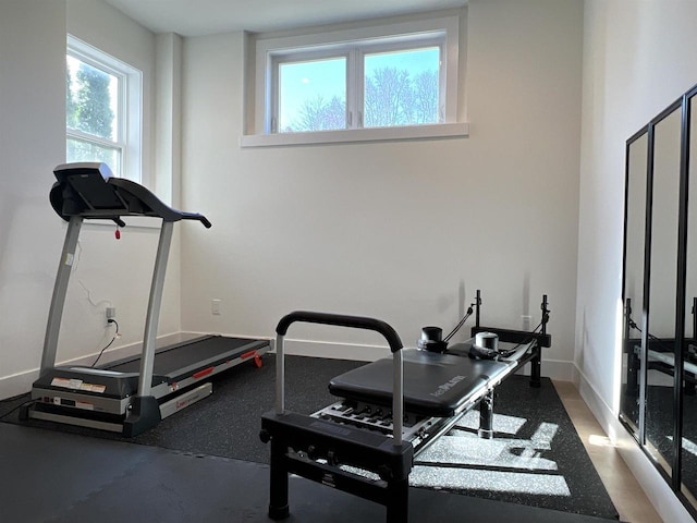 3156 Breeze Dr, Sun Prairie, WI 53590 - workout area with baseboards