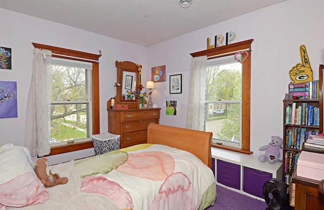 301 Van Buren St, Sauk City, WI 53583 - bedroom with multiple windows, visible vents, and carpet