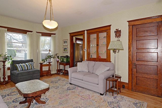 301 Van Buren St, Sauk City, WI 53583 - living area featuring wood finished floors