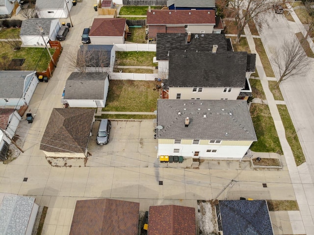 drone / aerial view featuring a residential view