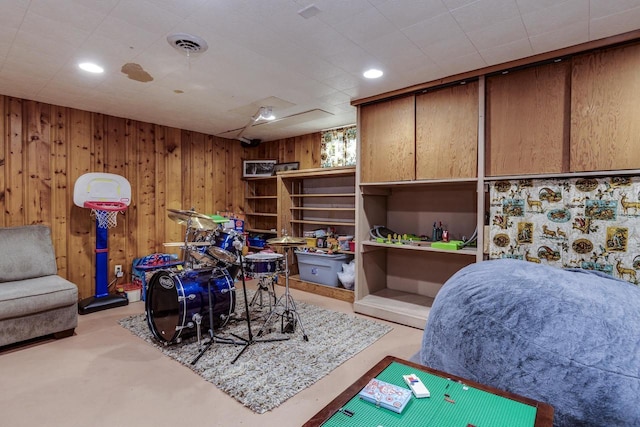 462 S Midvale Blvd, Madison, WI 53711 - recreation room with wood walls