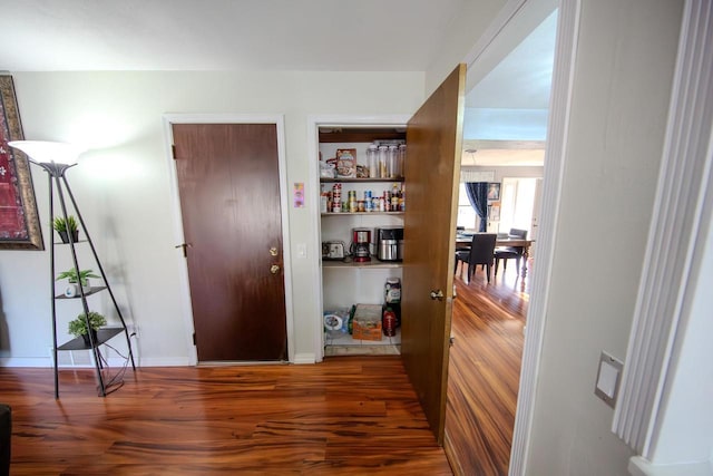 2607 King James Way, Fitchburg, WI 53719 - hallway featuring wood finished floors