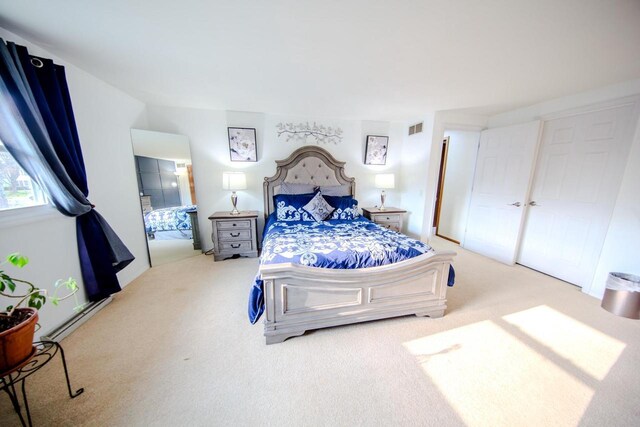2607 King James Way, Fitchburg, WI 53719 - carpeted bedroom with a baseboard radiator and visible vents