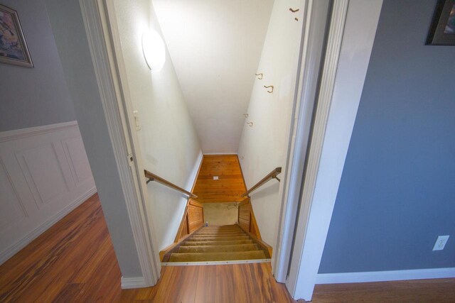 2607 King James Way, Fitchburg, WI 53719 - stairway with wood finished floors