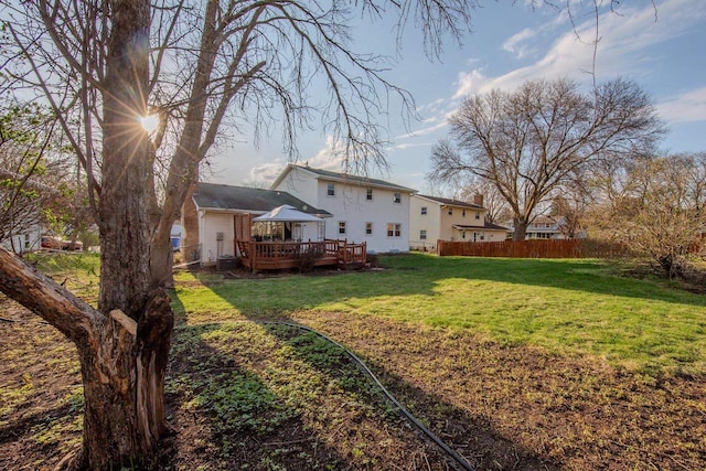 2607 King James Way, Fitchburg, WI 53719 - view of yard with fence and a deck