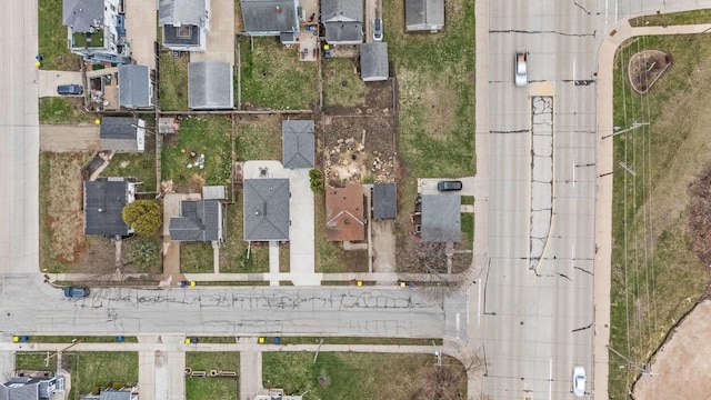 bird's eye view featuring a residential view
