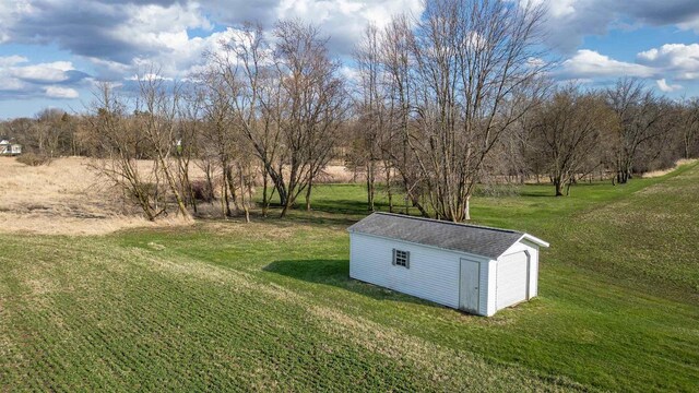 W14390 State Road 23-49, Ripon, WI 54971 - view of yard with an outbuilding, a shed, and a garage