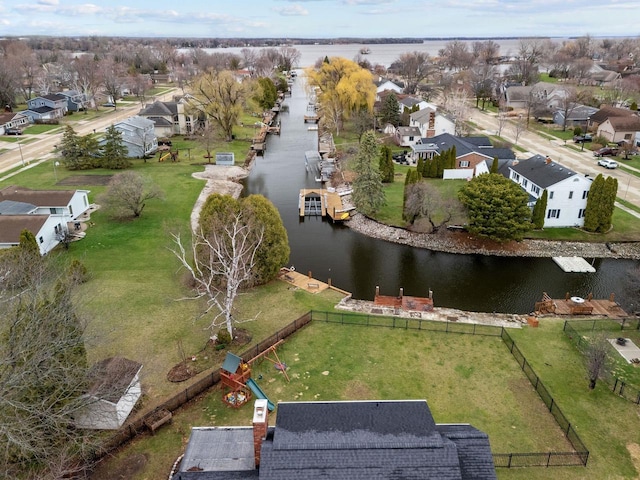 1620 E Murdock Ave, Oshkosh, WI 54901 - bird's eye view with a water view and a residential view