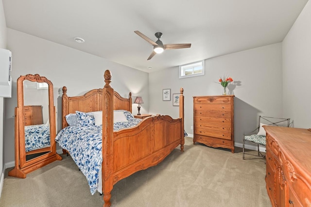 N56W27213 Crispin Ct, Lisbon, WI 53089 - bedroom featuring carpet floors, a ceiling fan, and baseboards