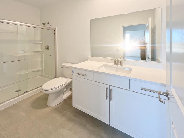 4003 Banbury St, Windsor, WI 53598 - bathroom featuring a stall shower, toilet, and vanity