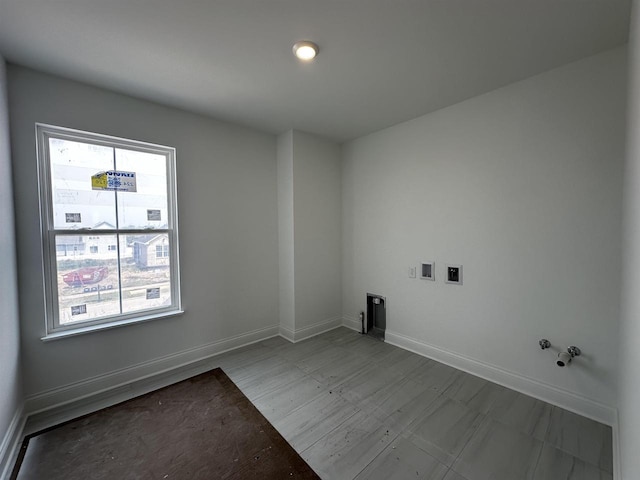 4007 Banbury St, Windsor, WI 53598 - washroom with washer hookup, gas dryer hookup, baseboards, and electric dryer hookup