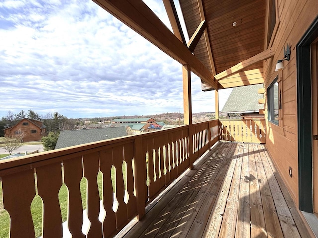319 Hilltop Ct, Warrens, Warrens, WI 54666 - view of wooden deck