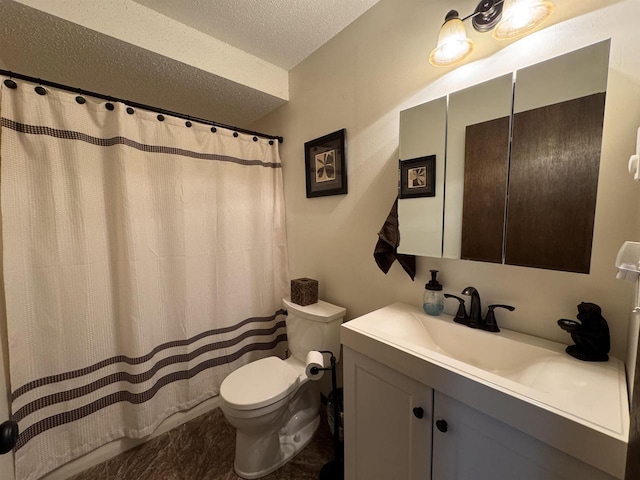4 Hawthorn Trl, Wisconsin Dells, WI 53965 - full bath with vanity, a textured ceiling, and toilet
