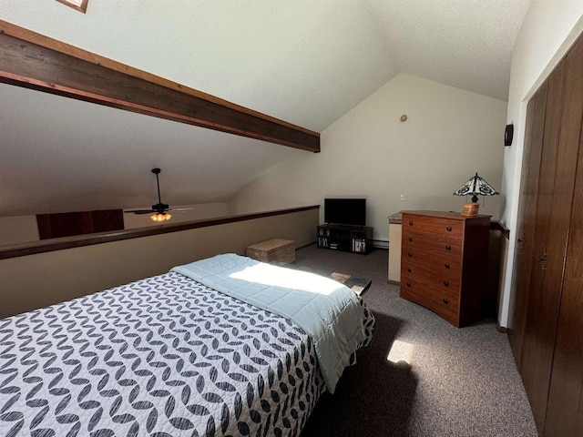 4 Hawthorn Trl, Wisconsin Dells, WI 53965 - carpeted bedroom featuring ceiling fan and lofted ceiling