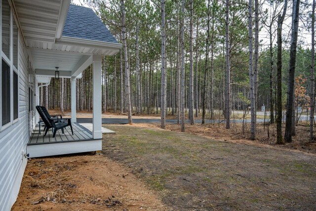 W3090 Yellow Banks Trl, Nekoosa, WI 54457 - view of yard featuring a view of trees