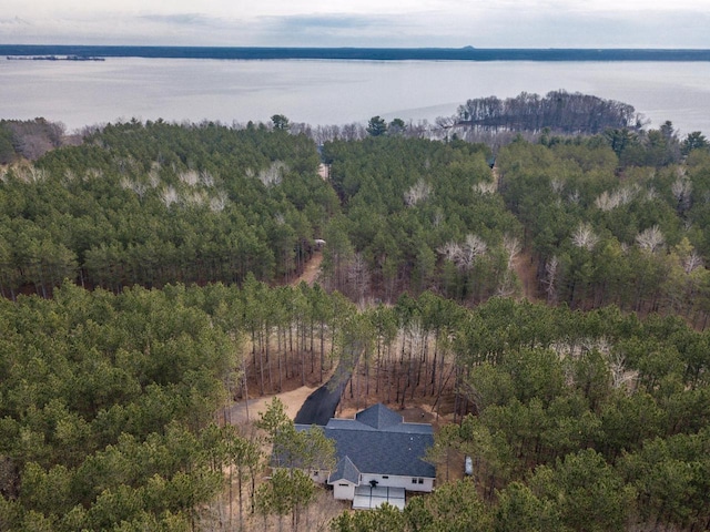 W3090 Yellow Banks Trl, Nekoosa, WI 54457 - bird's eye view featuring a wooded view and a water view