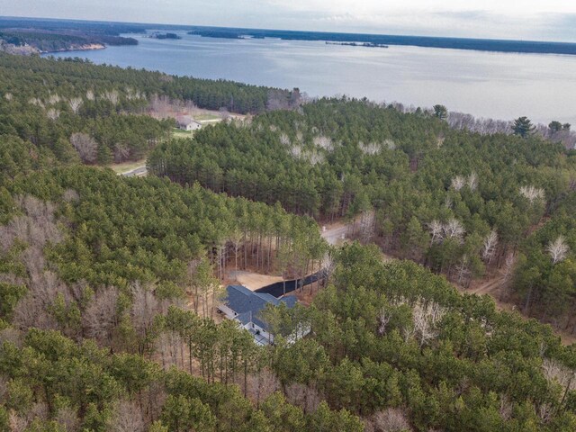 W3090 Yellow Banks Trl, Nekoosa, WI 54457 - bird's eye view with a wooded view and a water view