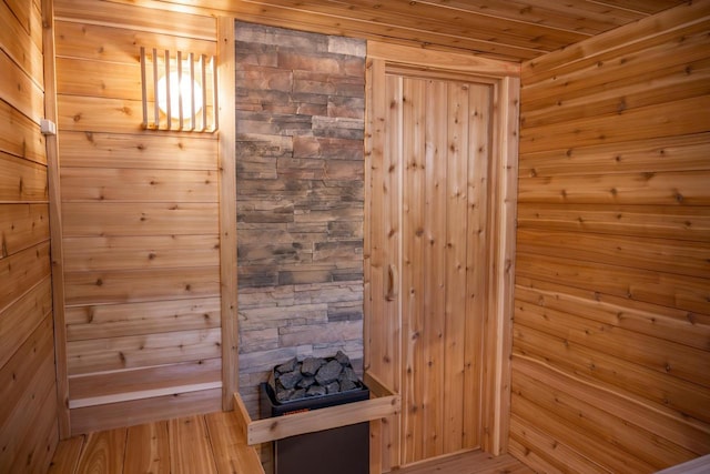 W3090 Yellow Banks Trl, Nekoosa, WI 54457 - view of sauna / steam room featuring wood finished floors