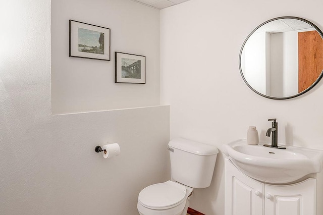 8226 Scott Rd, Cross Plains, WI 53528 - half bathroom with toilet and vanity