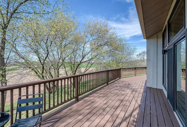 8226 Scott Rd, Cross Plains, WI 53528 - view of wooden terrace