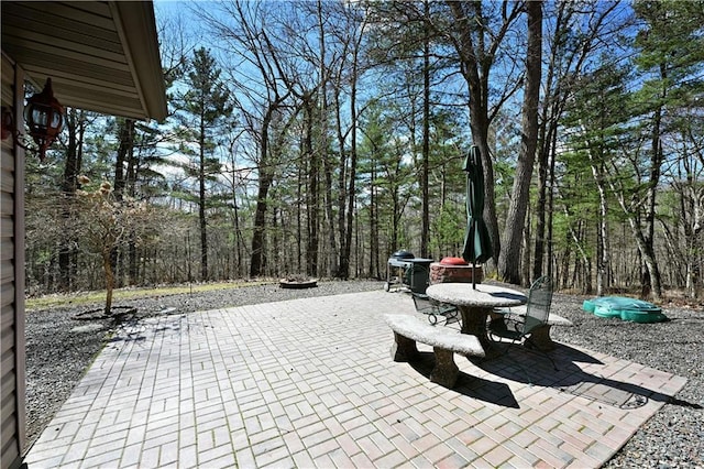 W3803 Church Rd, Sarona, WI 54870 - view of patio featuring outdoor dining space
