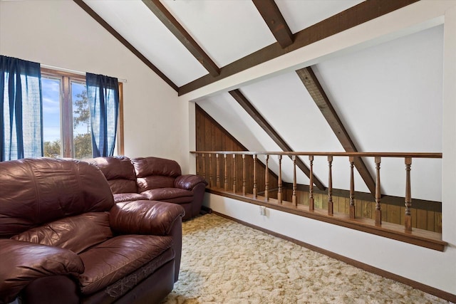 618 W Main St, Waterford, WI 53185 - living room featuring baseboards and carpet