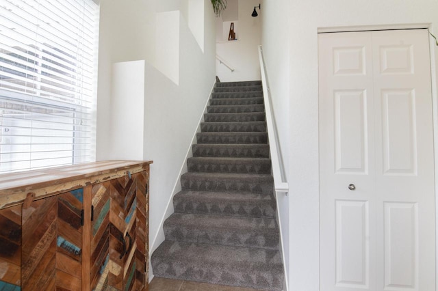 view of stairway