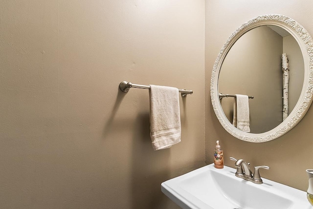 bathroom with a sink
