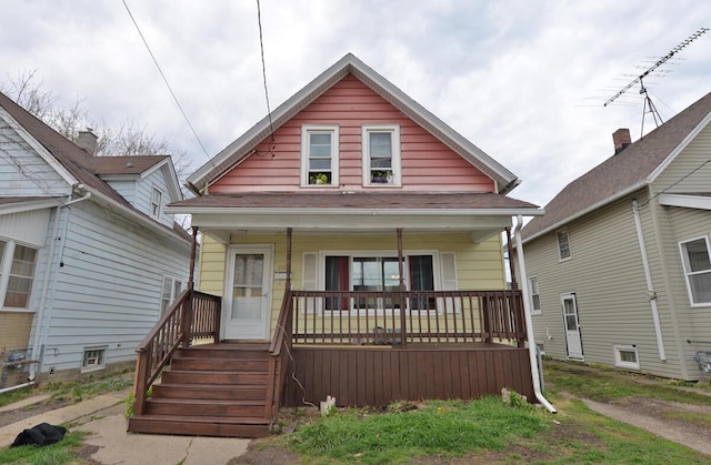 1922 45th St, Kenosha, WI 53140 - view of front facade featuring covered porch
