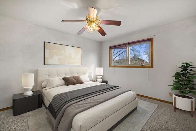 2500 S Brookside Pkwy, New Berlin, WI 53151 - bedroom featuring baseboards, ceiling fan, and carpet floors