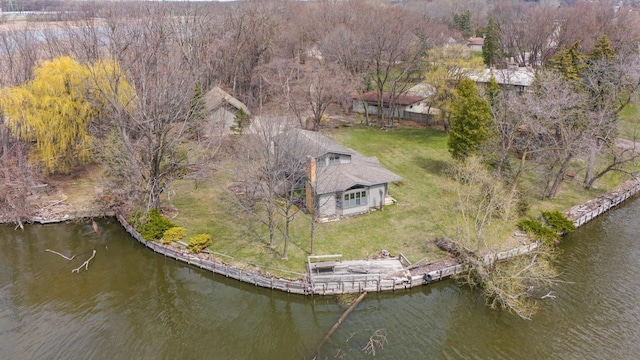 2108 Woodlawn Ln, Appleton, WI 54914 - drone / aerial view with a water view