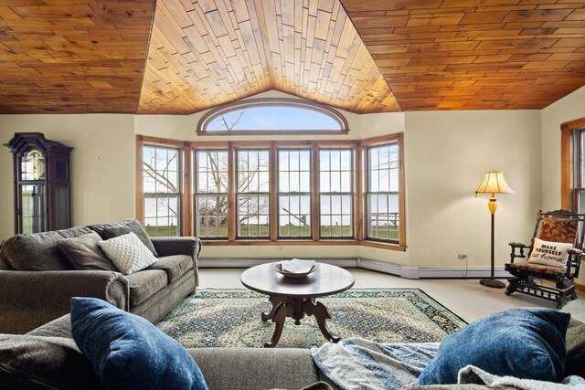 2108 Woodlawn Ln, Appleton, WI 54914 - carpeted living room with baseboards and lofted ceiling