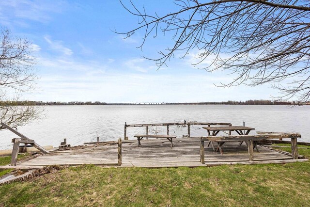 2108 Woodlawn Ln, Appleton, WI 54914 - view of dock with a water view