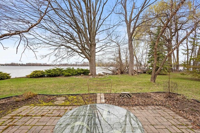 2108 Woodlawn Ln, Appleton, WI 54914 - view of patio / terrace with a water view