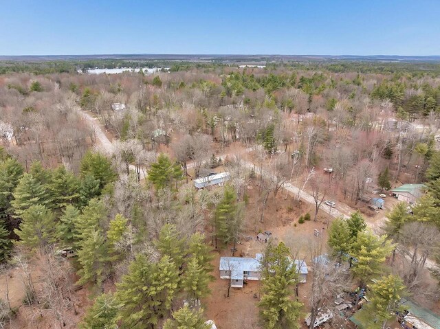 11689 Eagle Bluff Ln, Crivitz, WI 54114 - bird's eye view featuring a forest view