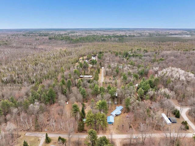 11689 Eagle Bluff Ln, Crivitz, WI 54114 - birds eye view of property featuring a view of trees