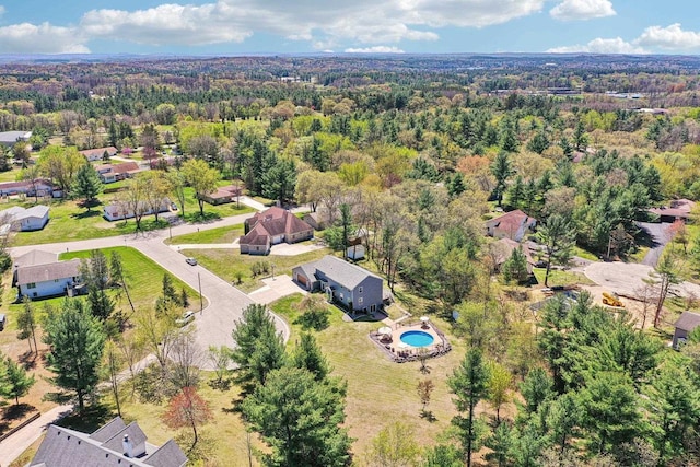 911 Fawn Ct, Wisconsin Dells, WI 53965 - aerial view of residential area featuring a forest