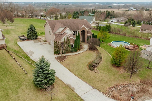 birds eye view of property