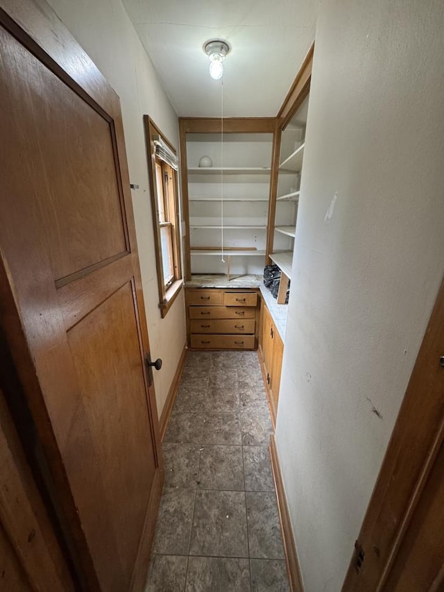 view of storage area