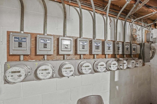 utility room featuring electric panel