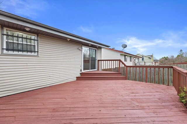 9073 N Joyce Ave, Milwaukee, WI 53224 - view of wooden terrace