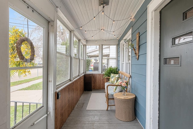 sunroom / solarium with a wealth of natural light