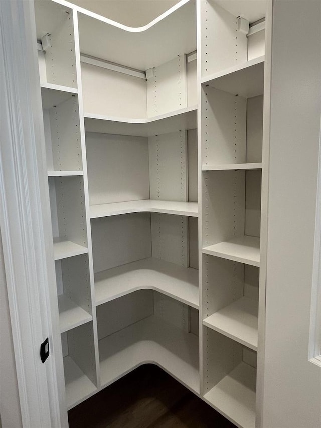 view of storage area