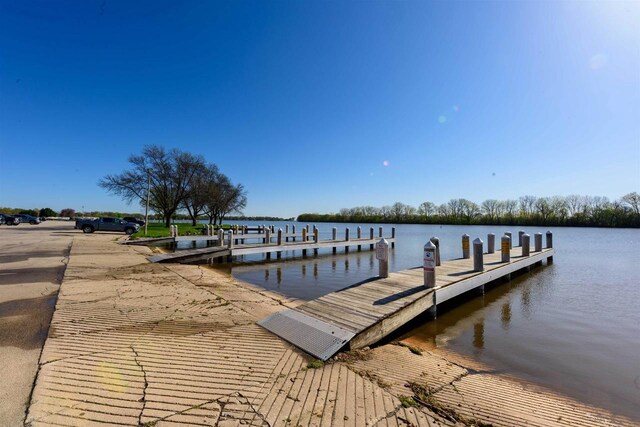 1324 Washington Ave, Oshkosh, WI 54901 - view of dock featuring a water view