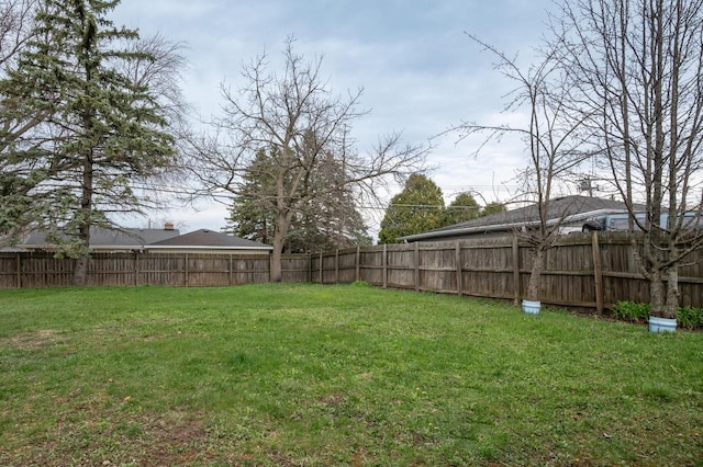 3326 6 Mile Rd, Racine, WI 53402 - view of yard featuring a fenced backyard