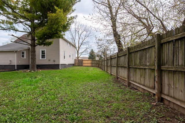 3326 6 Mile Rd, Racine, WI 53402 - view of yard featuring a fenced backyard