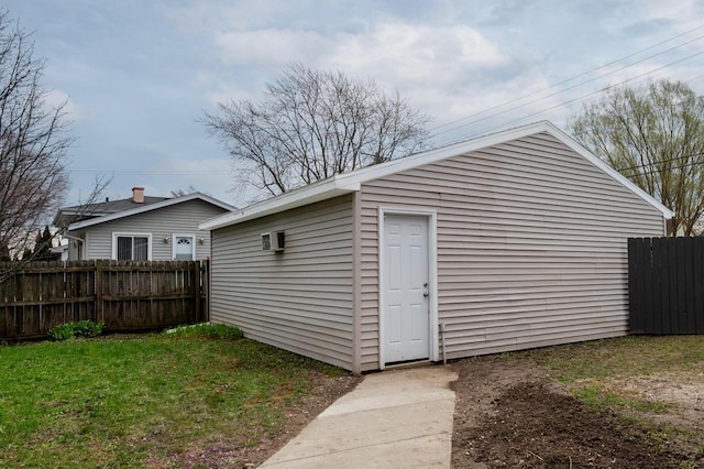 3326 6 Mile Rd, Racine, WI 53402 - view of outbuilding with fence and an outdoor structure